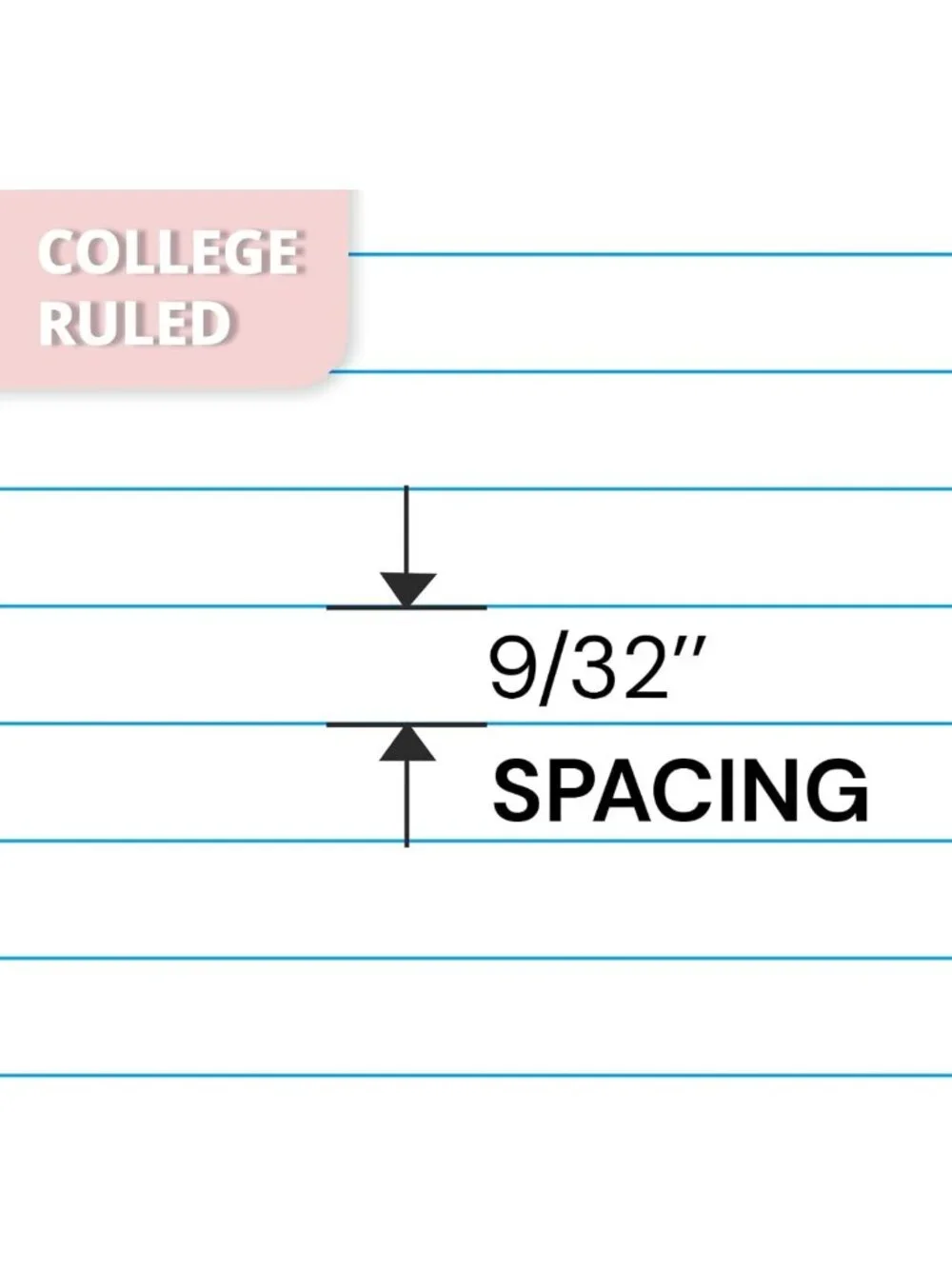 Pink 3-Pack College Ruled Spiral Notebooks - 300 Pages, Perfect for School